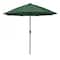 California Umbrella 9' Bronze Aluminum Market Patio Umbrella, Olefin Hunter Green 194061337370 - alternate 1